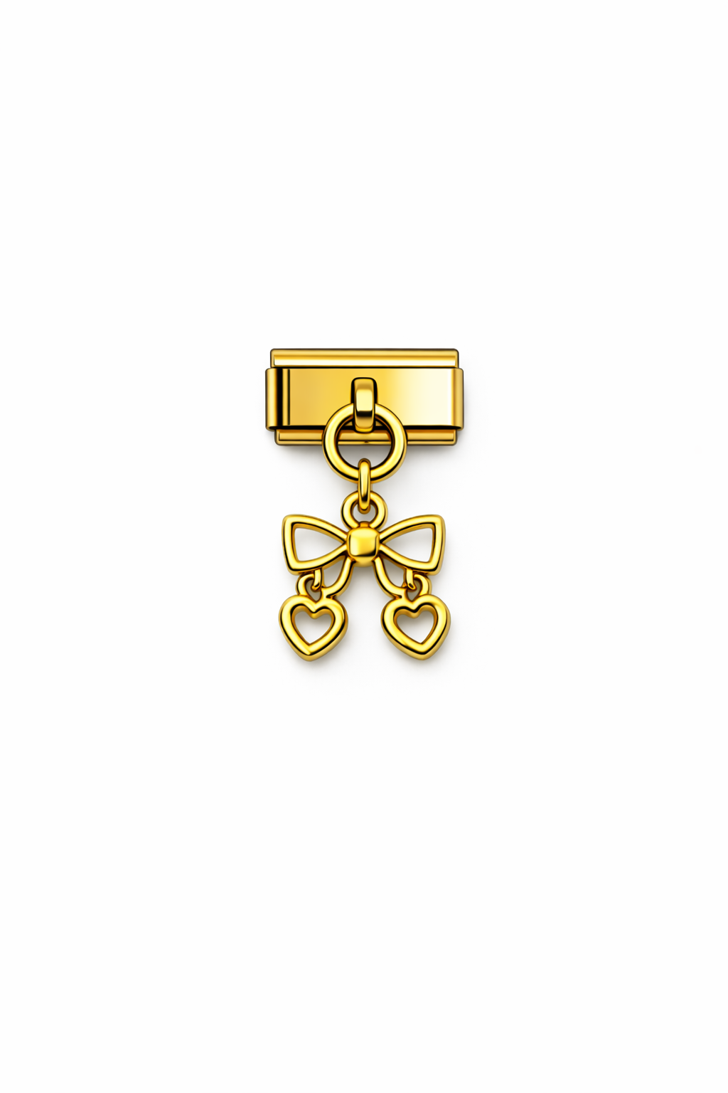 Altın Fiyonk Kalp Charm