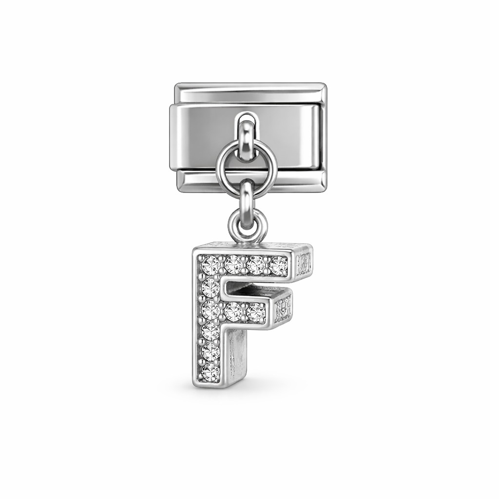 Taşlı Harf F Charm