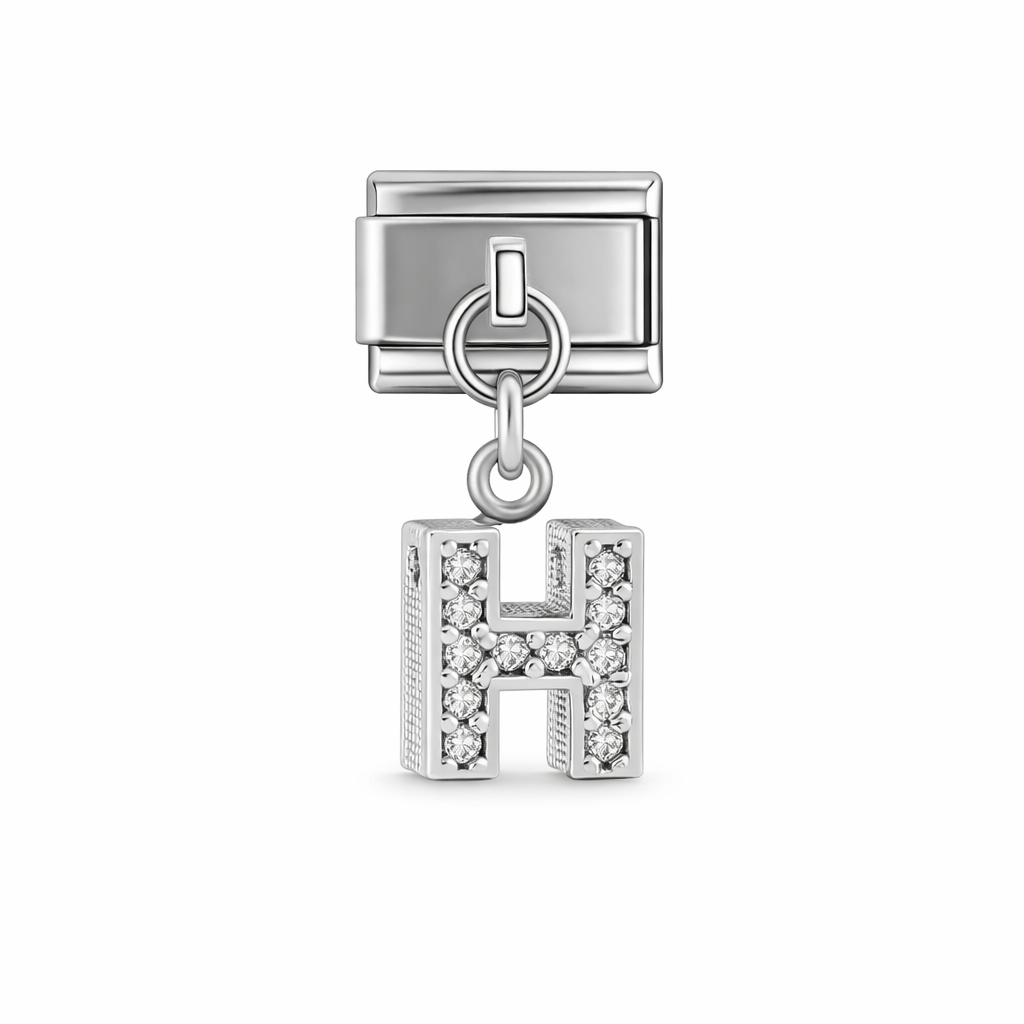 Taşlı Harf H Charm