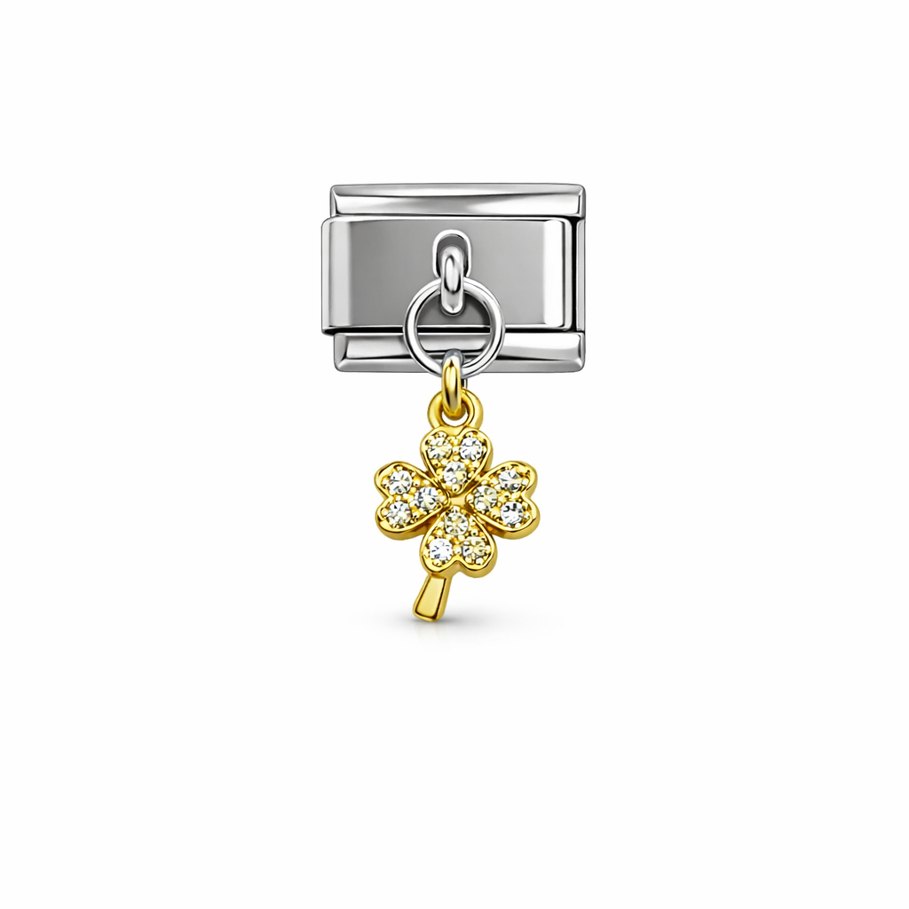 Taşlı Yonca Charm