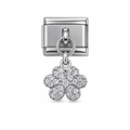 Taşlı Çiçek Charm
