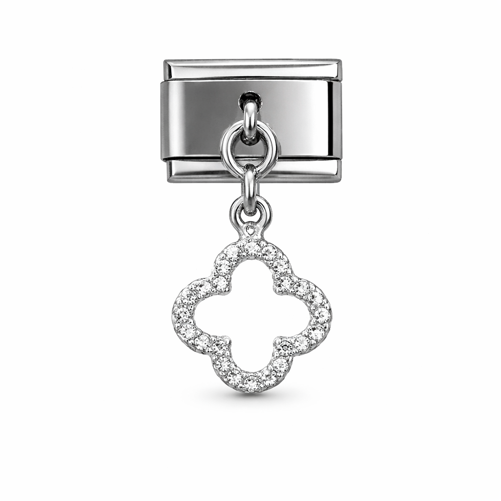 Taşlı Yonca Charm